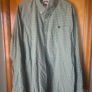 Mountain Khakis Men's Green Plaid Button Down Shirt
